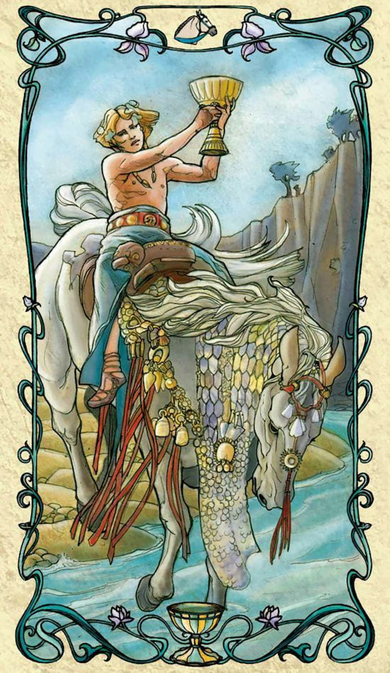 Knight of Cups — Tarot Mucha