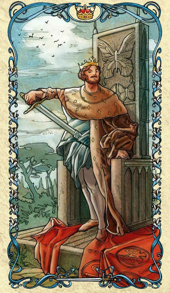 King of Swords — Tarot Mucha
