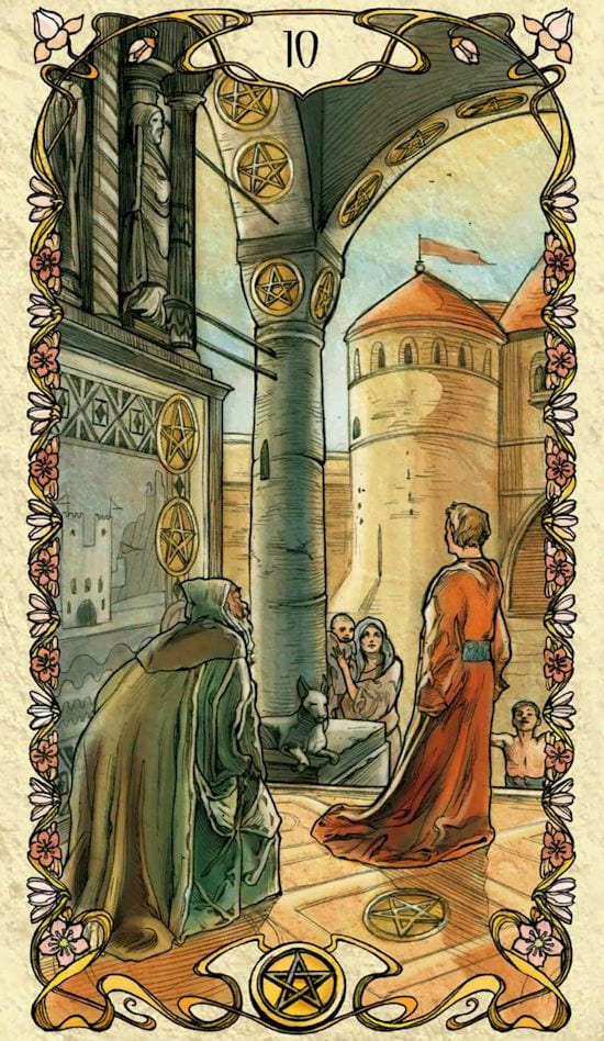 Ten of Pentacles — Tarot Mucha