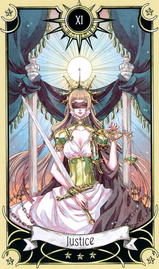 Justice — Mystical Manga Tarot
