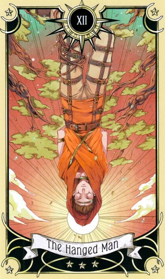The Hanged Man — Mystical Manga Tarot