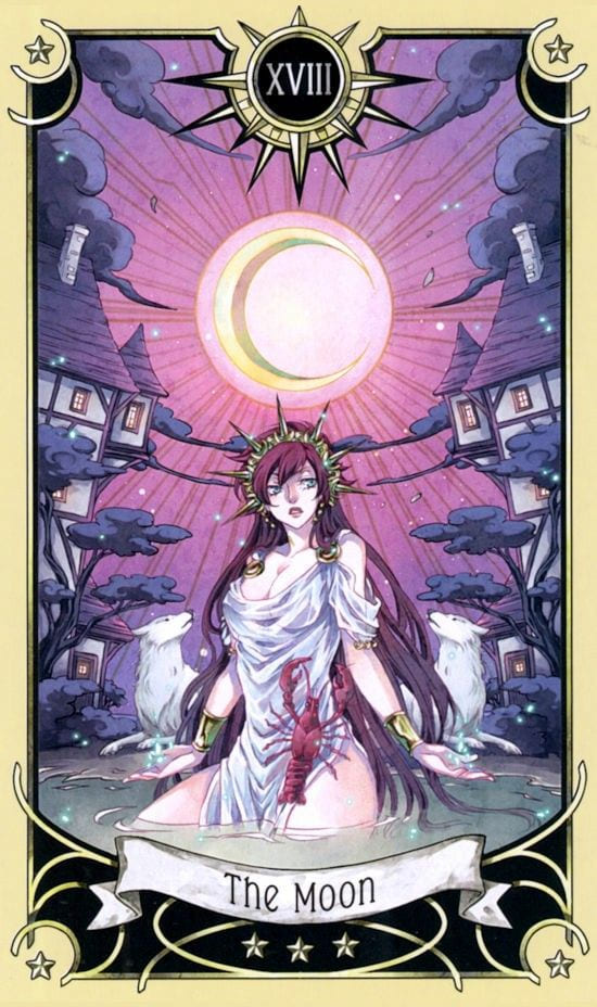 The Moon — Mystical Manga Tarot