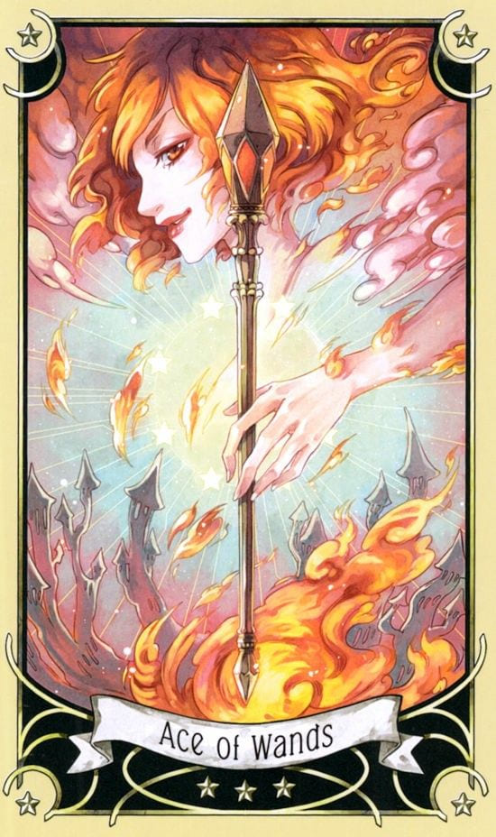 Ace of Wands — Mystical Manga Tarot
