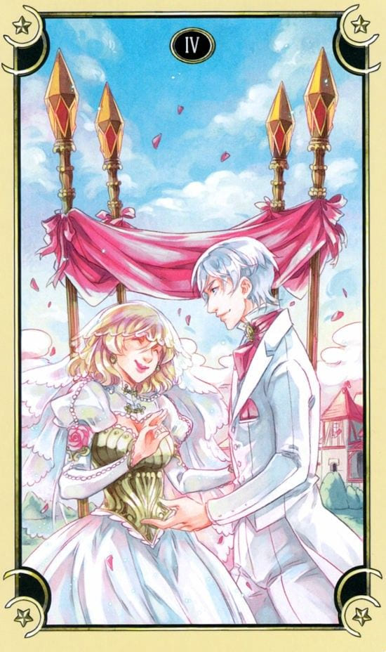Four of Wands — Mystical Manga Tarot