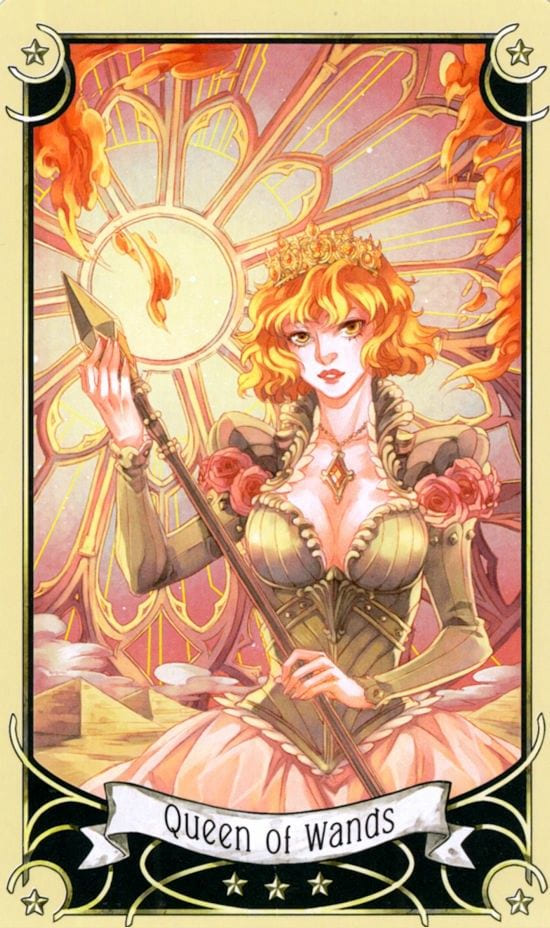 Queen of Wands — Mystical Manga Tarot