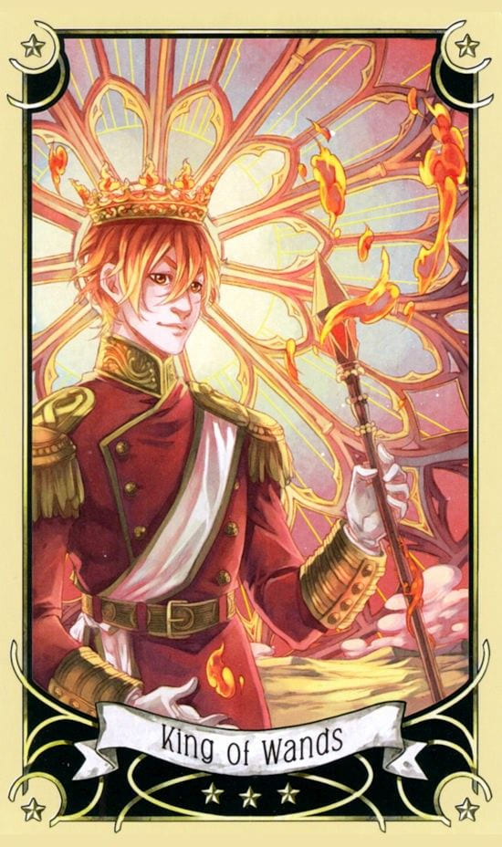 King of Wands — Mystical Manga Tarot