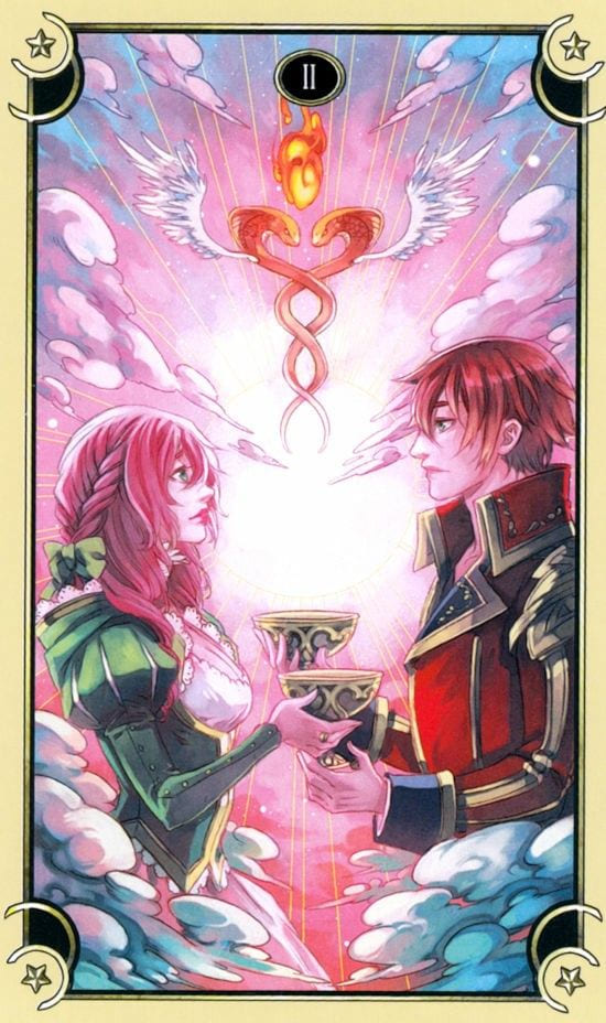Two of Cups — Mystical Manga Tarot
