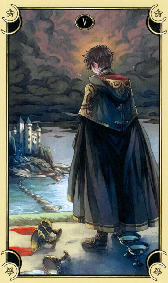 Five of Cups — Mystical Manga Tarot