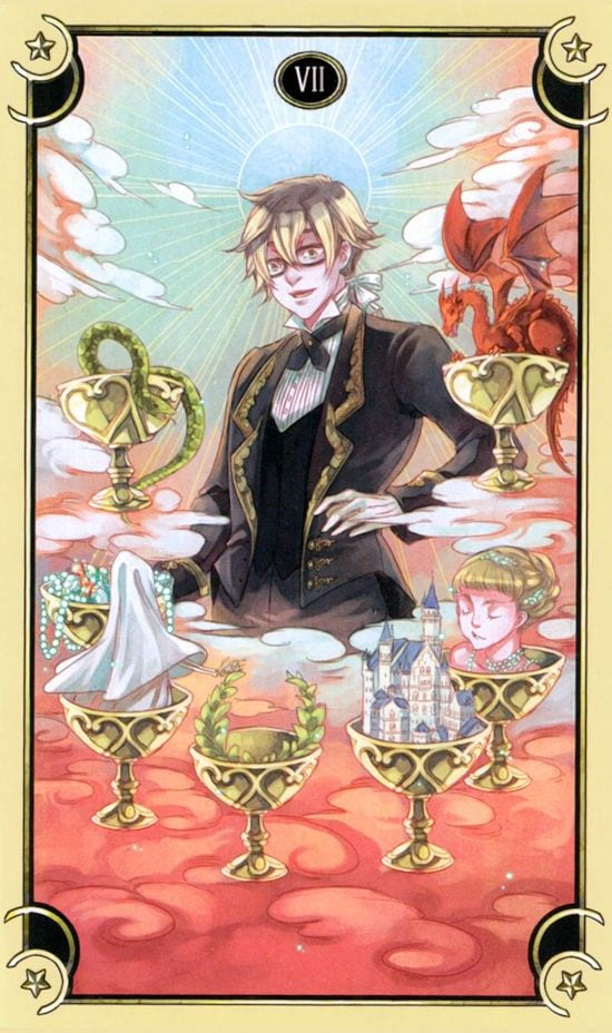 Seven of Cups — Mystical Manga Tarot