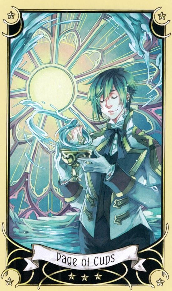 Page of Cups — Mystical Manga Tarot