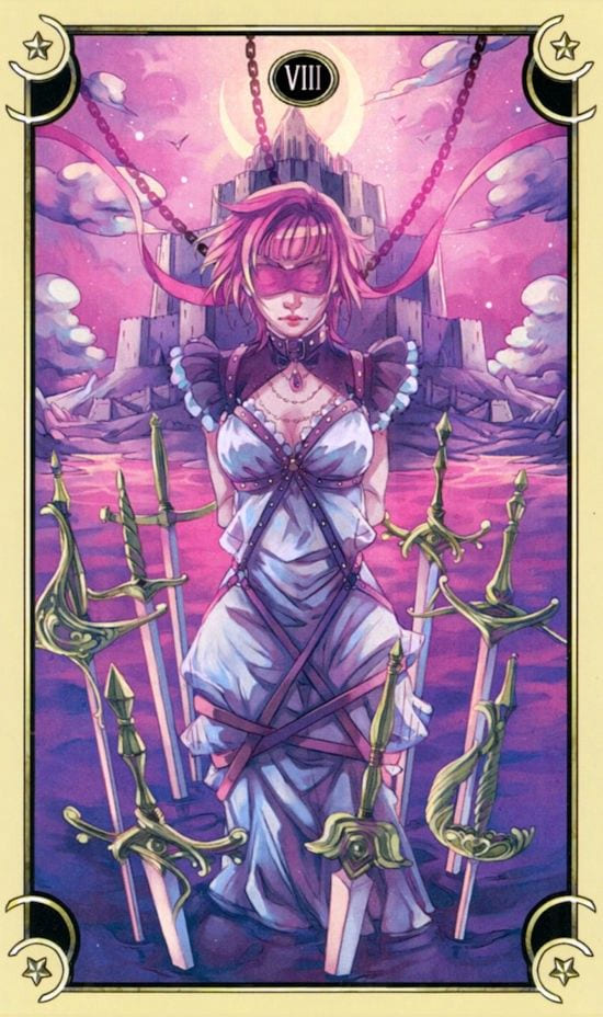 Eight of Swords — Mystical Manga Tarot
