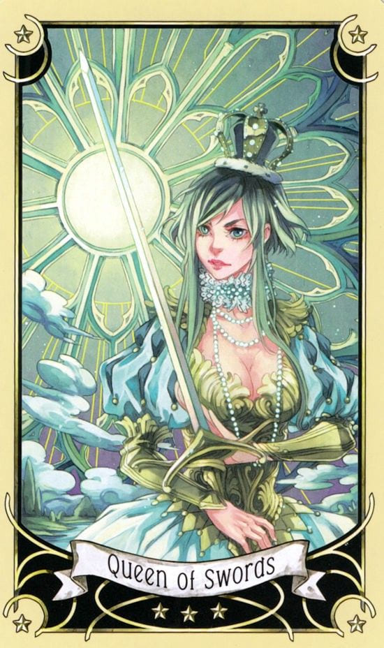 Queen of Swords — Mystical Manga Tarot
