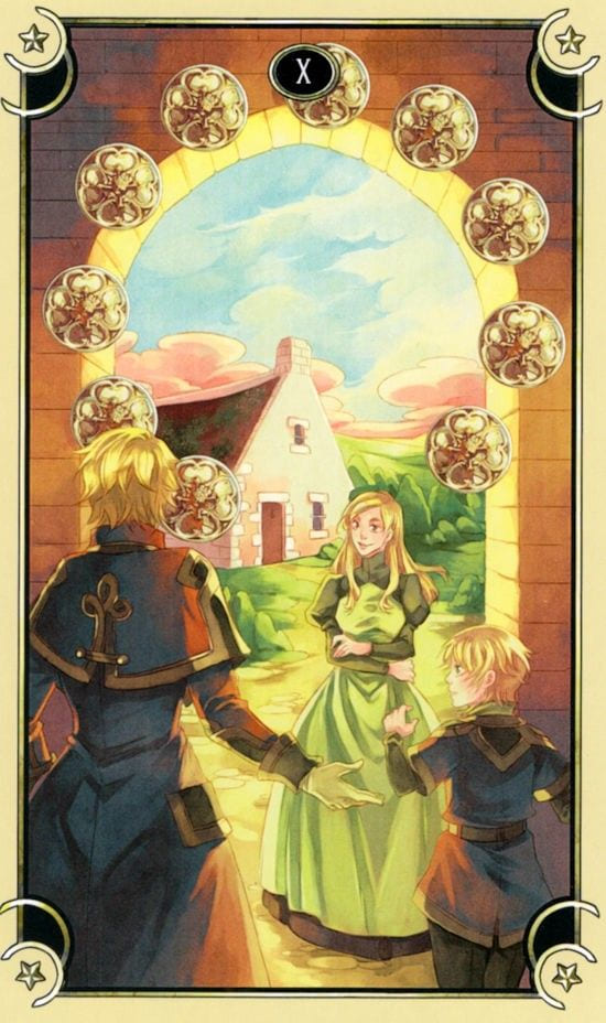 Ten of Pentacles — Mystical Manga Tarot