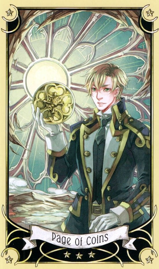 Page of Pentacles — Mystical Manga Tarot