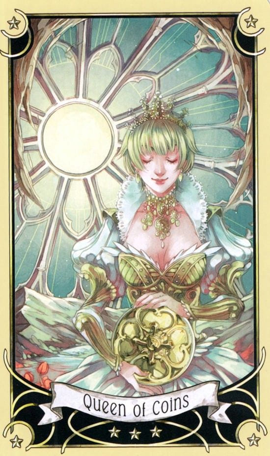 Queen of Pentacles — Mystical Manga Tarot