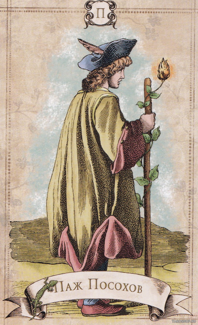 Page of Wands — Old Style Tarot