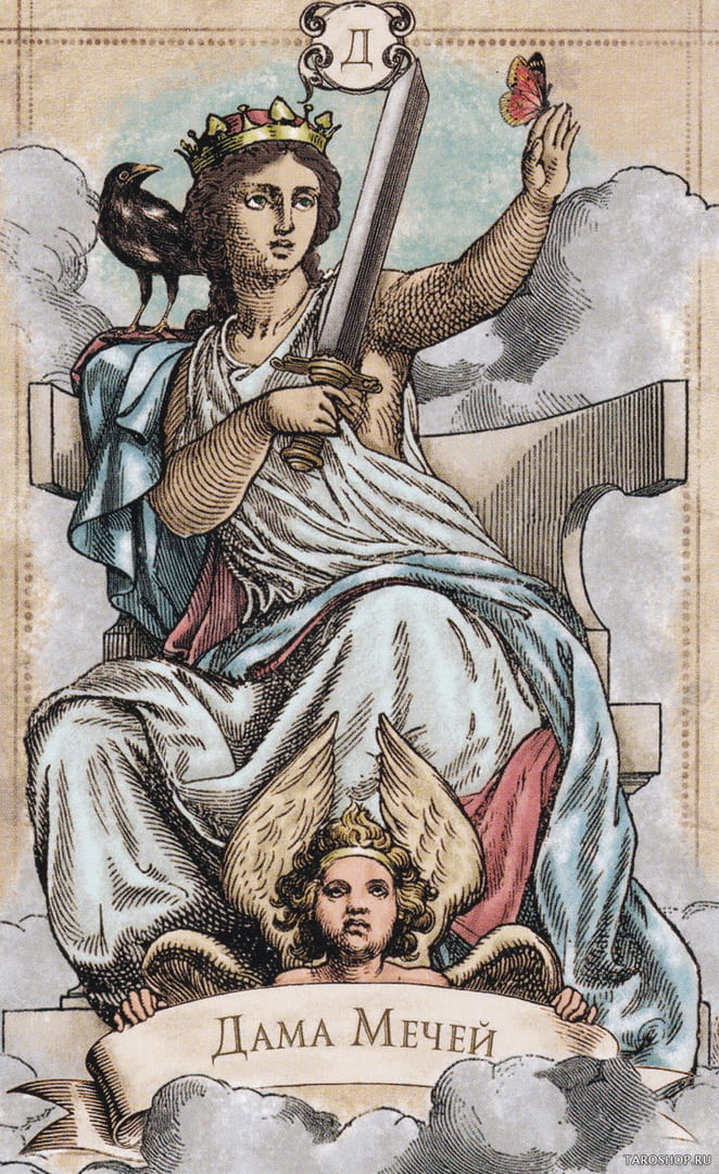 Queen of Swords — Old Style Tarot