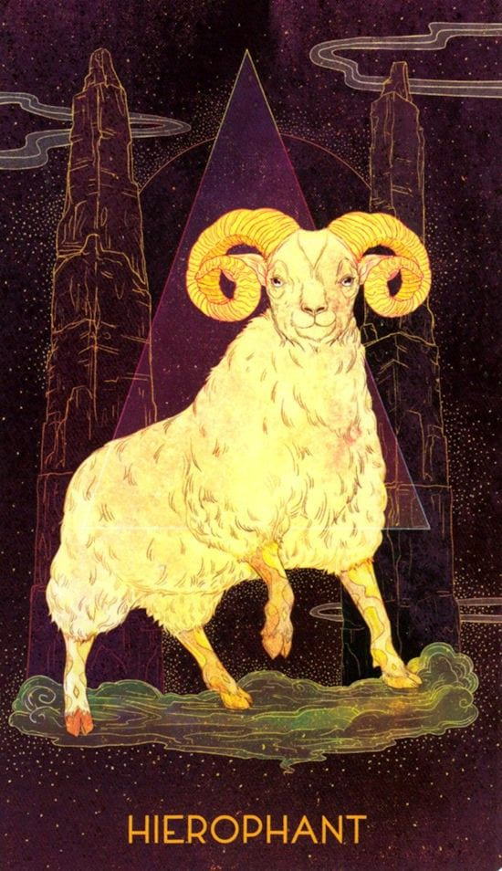 The Hierophant — Oriens Animal Tarot