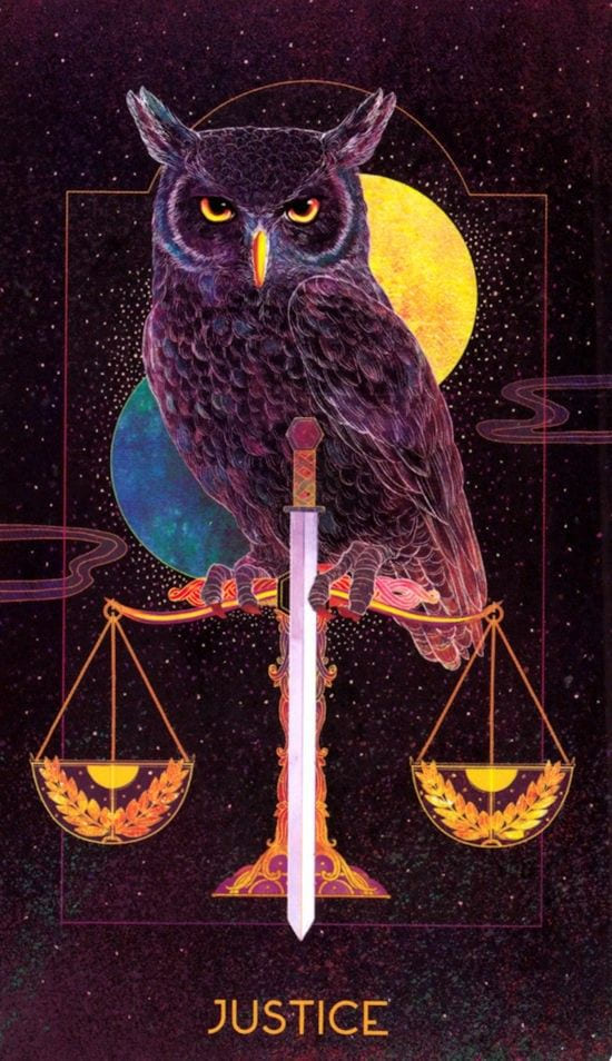 Justice — Oriens Animal Tarot