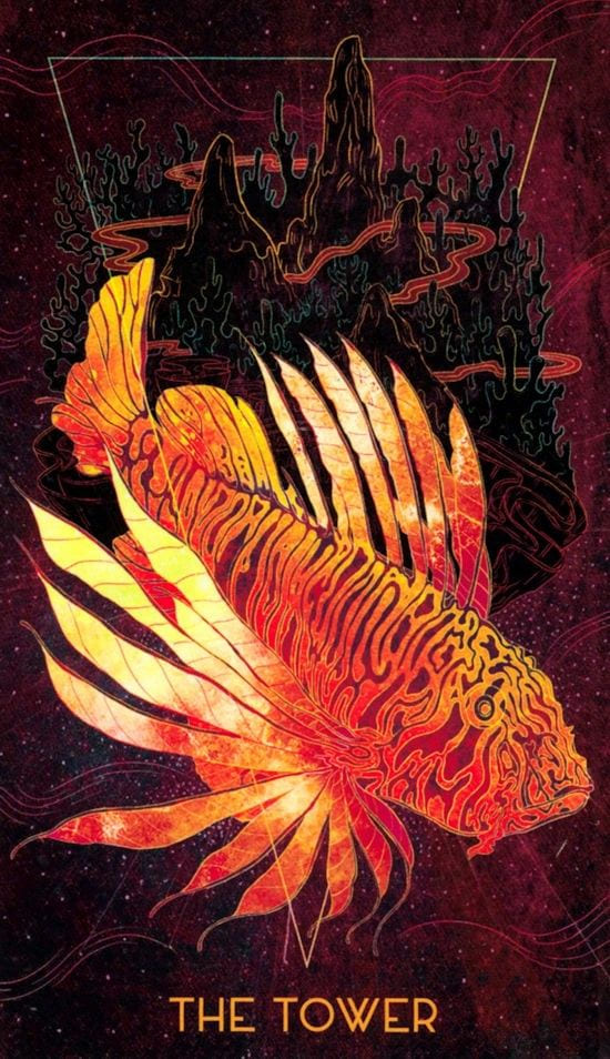 The Tower — Oriens Animal Tarot