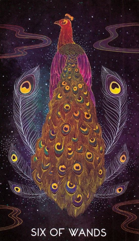 Six of Wands — Oriens Animal Tarot
