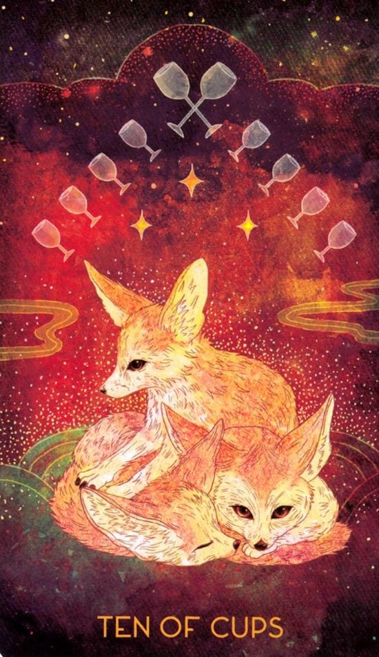 Ten of Cups — Oriens Animal Tarot
