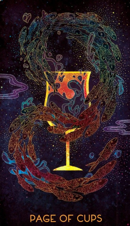 Page of Cups — Oriens Animal Tarot