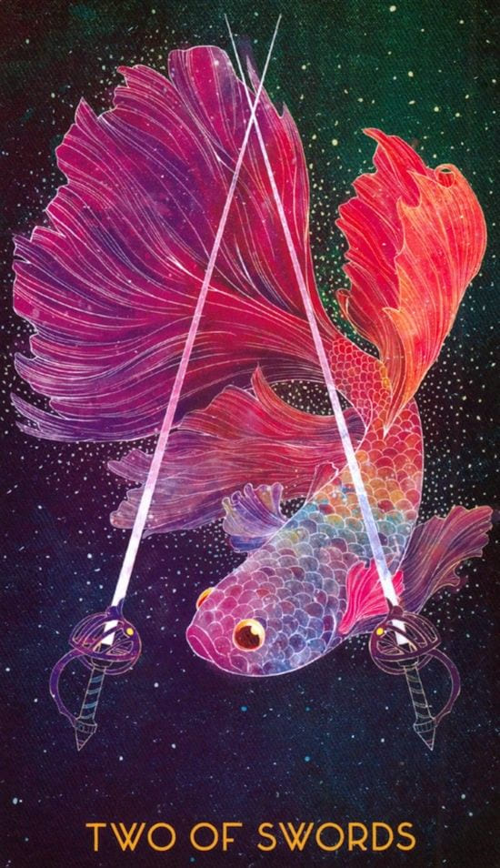 Two of Swords — Oriens Animal Tarot