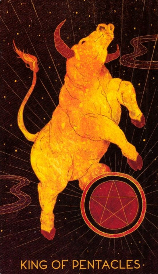 King of Pentacles — Oriens Animal Tarot