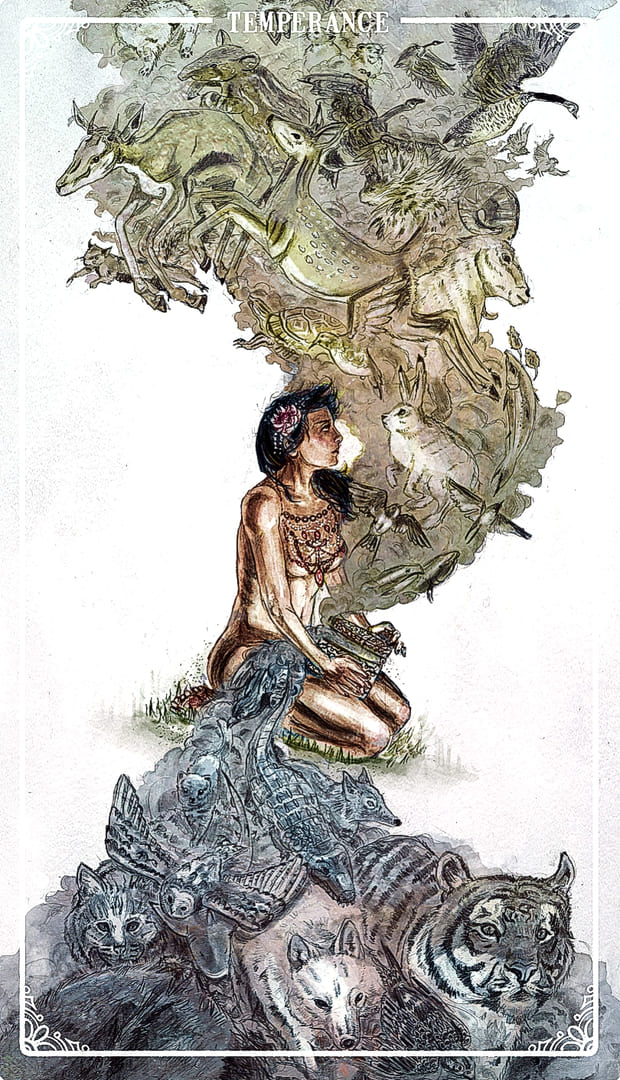 Temperance — Ostara Tarot