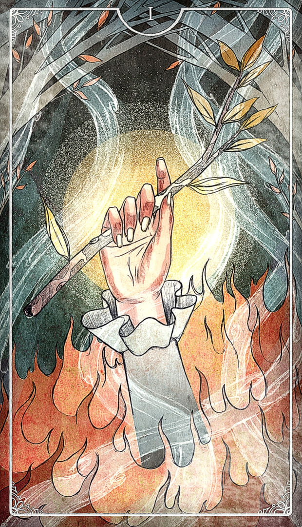 Ace of Wands — Ostara Tarot