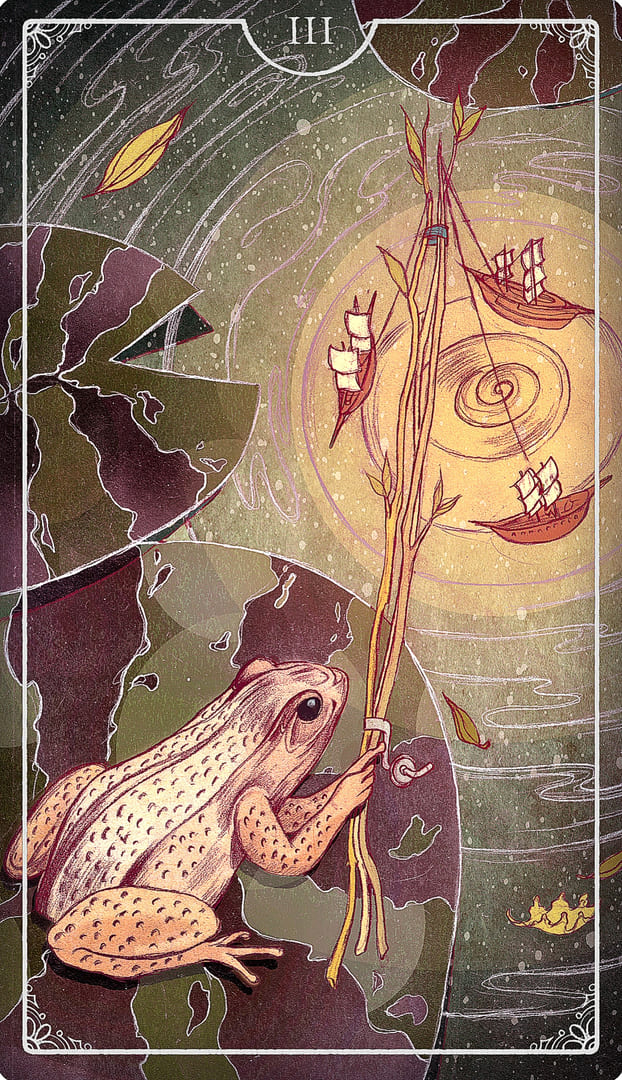 Three of Wands — Ostara Tarot