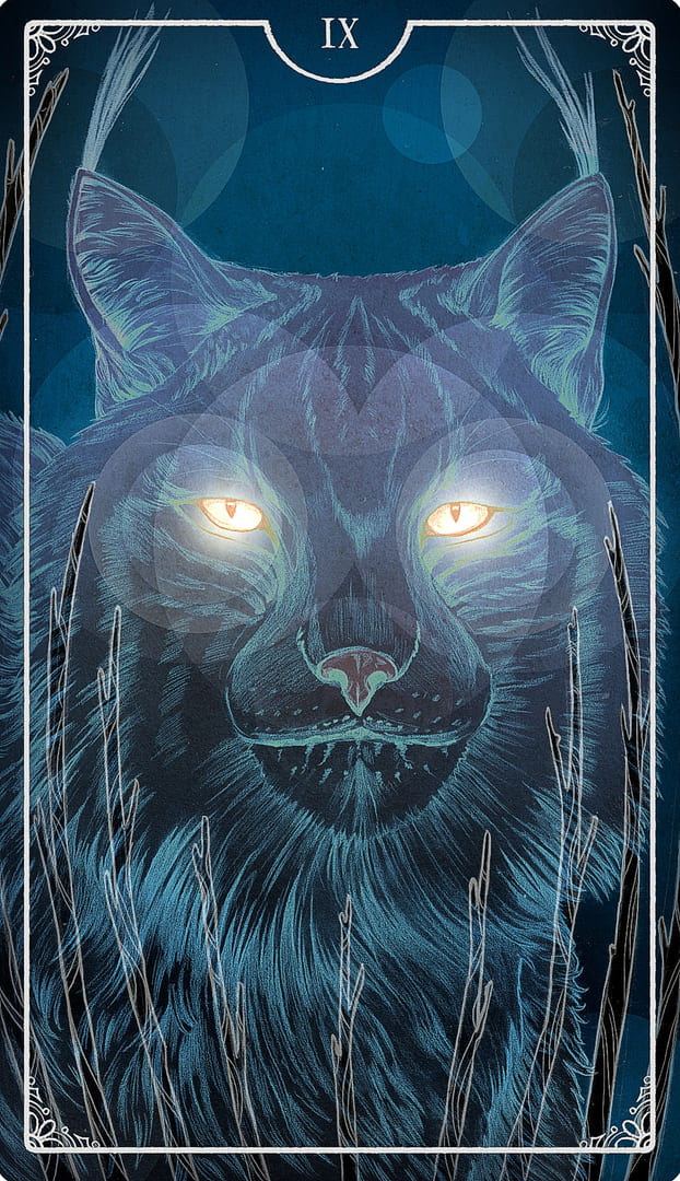Nine of Wands — Ostara Tarot