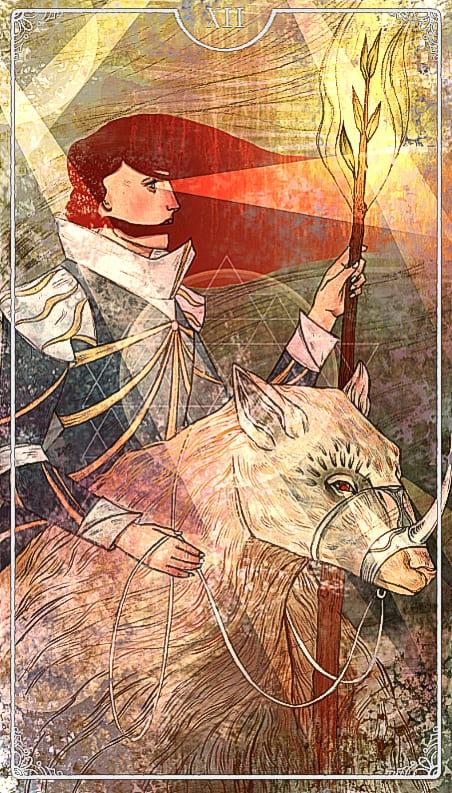 Knight of Wands — Ostara Tarot