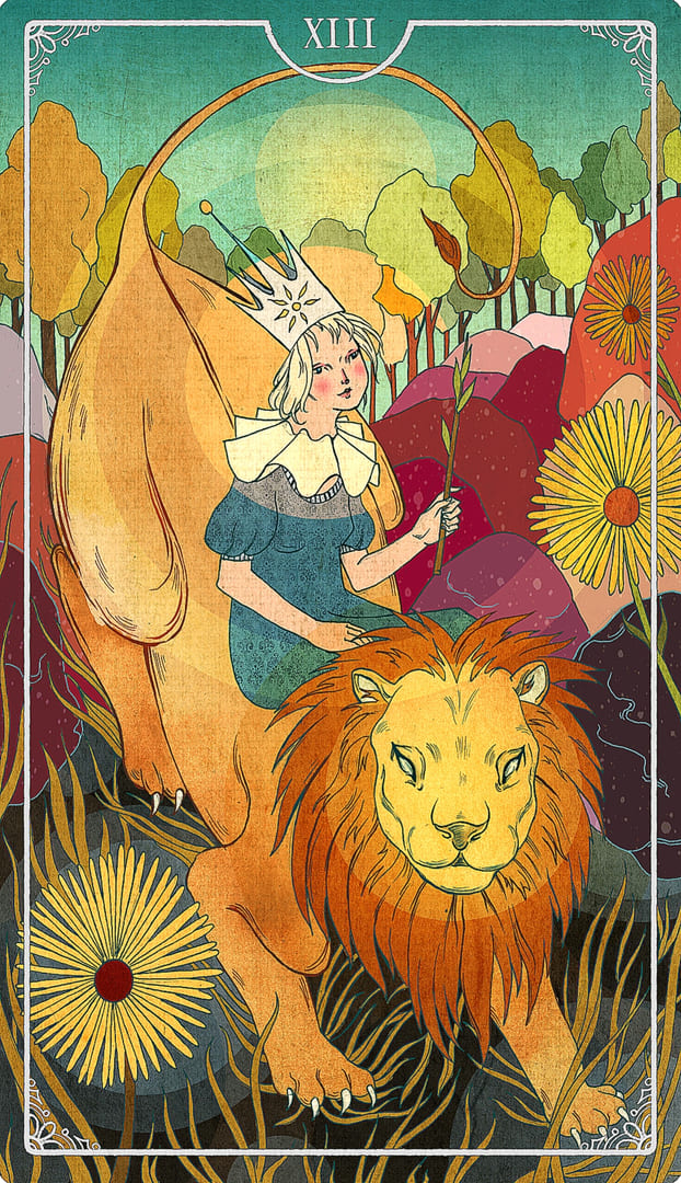 Queen of Wands — Ostara Tarot