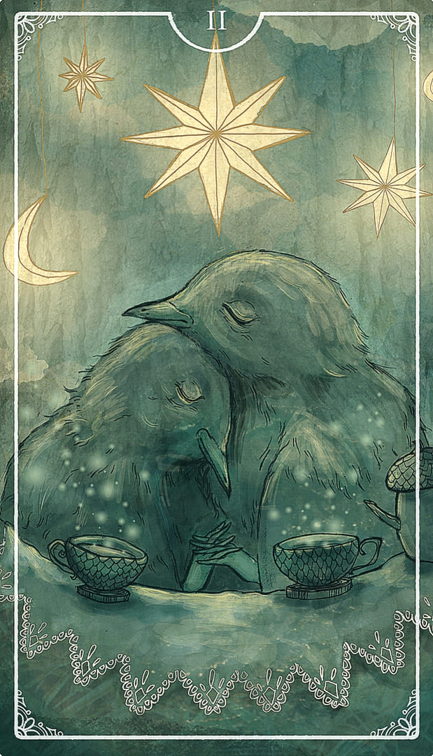 Two of Cups — Ostara Tarot