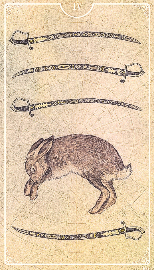 Four of Swords — Ostara Tarot