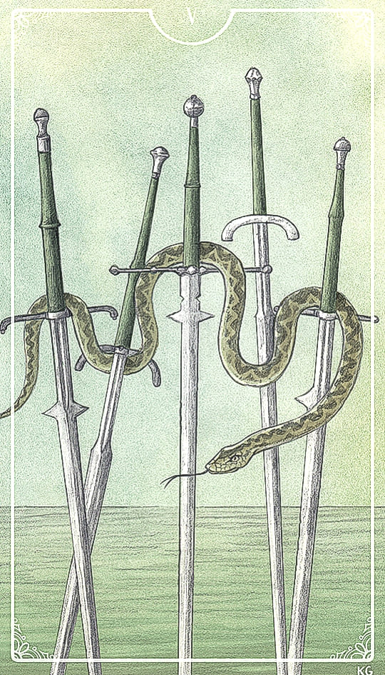 Five of Swords — Ostara Tarot