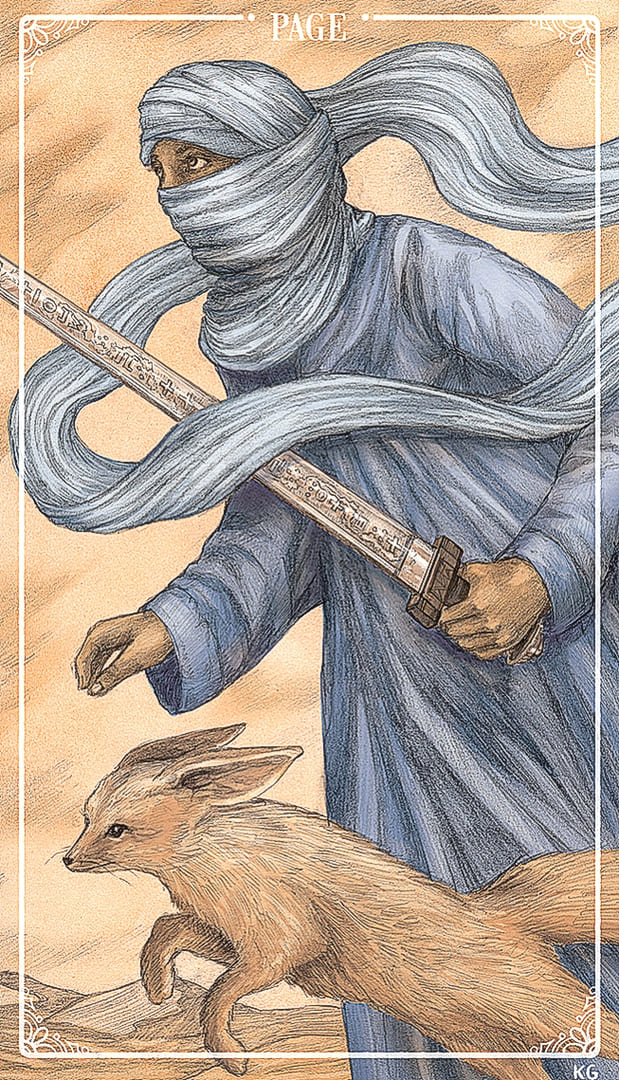 Page of Swords — Ostara Tarot
