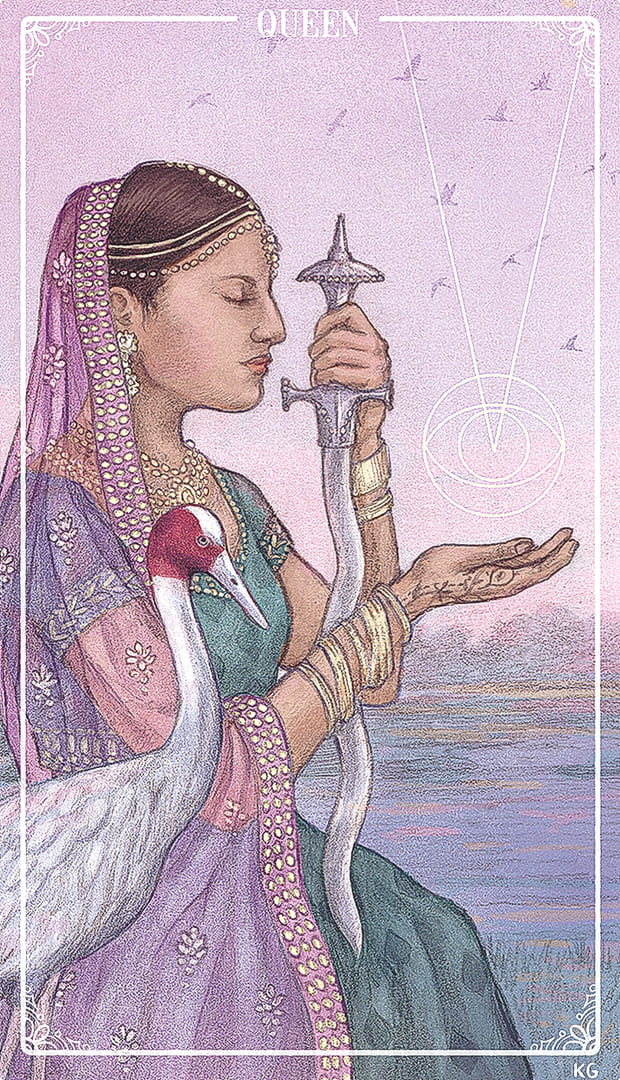 Queen of Swords — Ostara Tarot