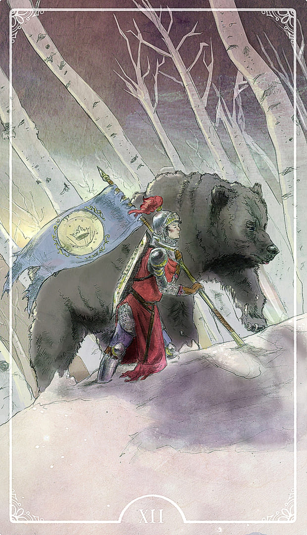 Caballo de Oros — Ostara Tarot