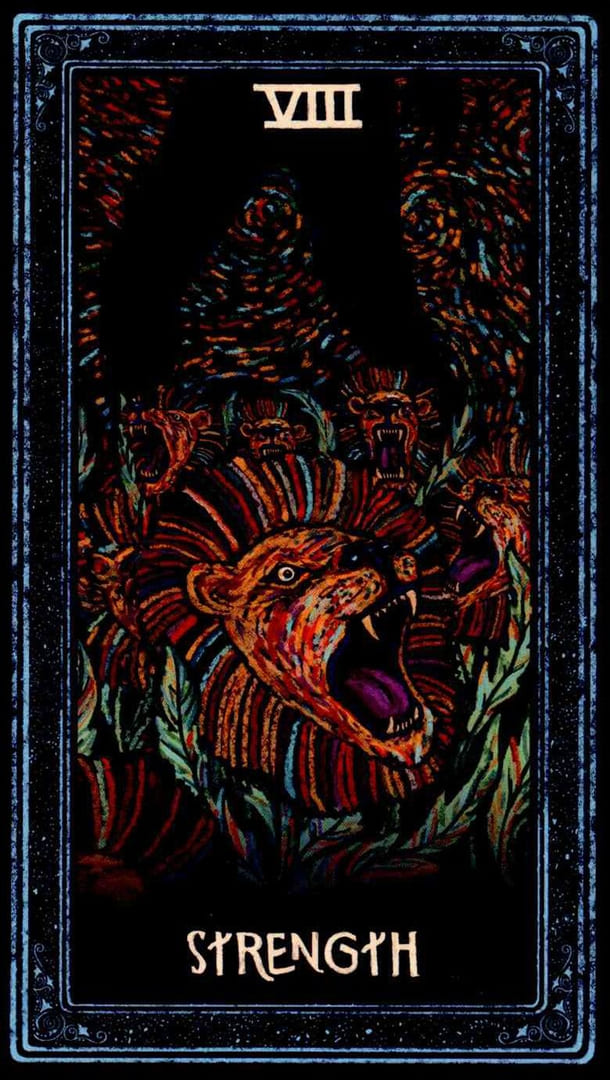 La Fuerza — Prisma Visions Tarot