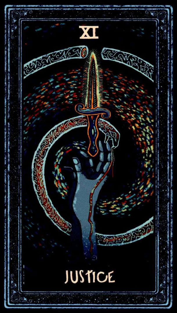 La Justicia — Prisma Visions Tarot