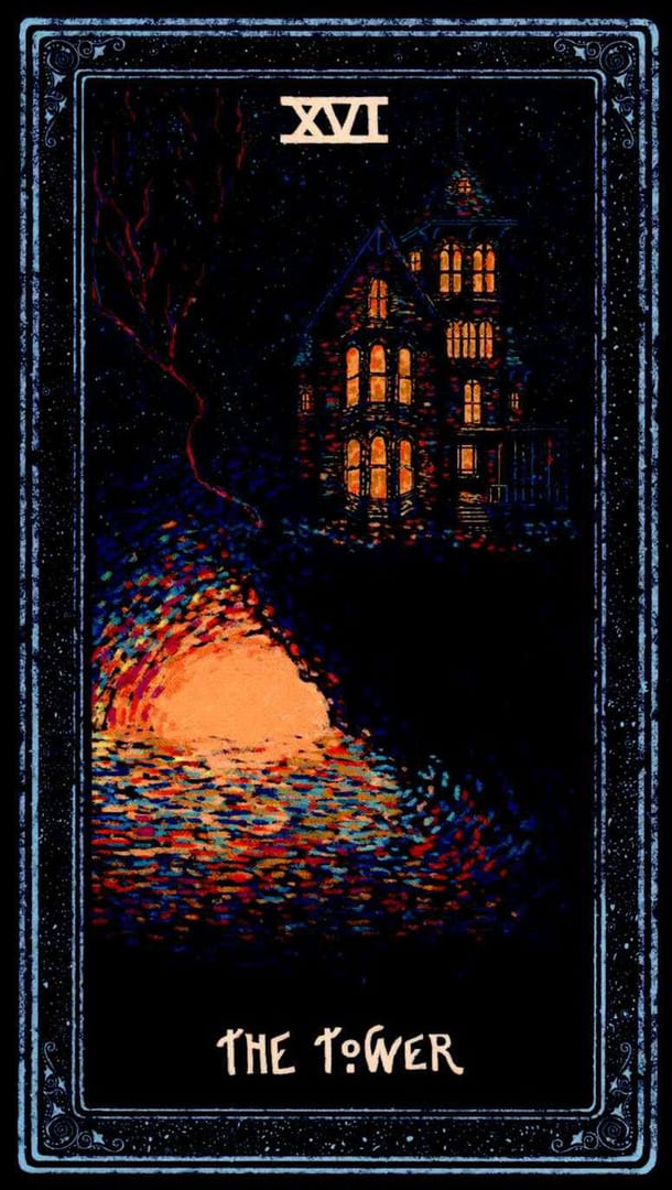 The Tower — Prisma Visions Tarot