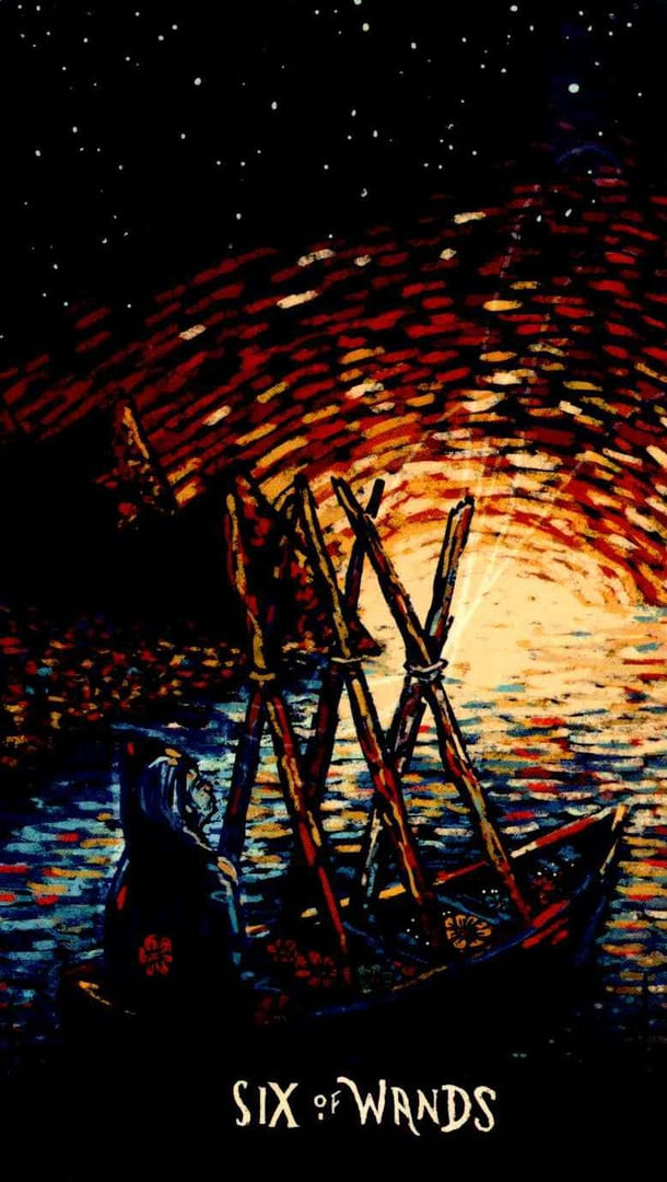Six of Wands — Prisma Visions Tarot