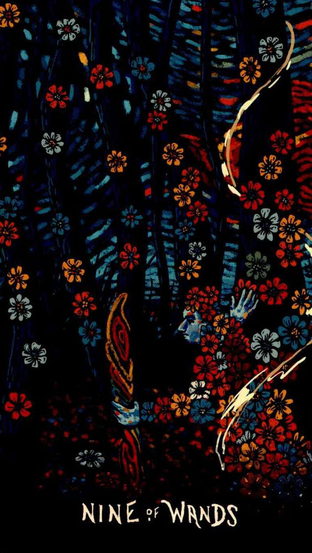 Nine of Wands — Prisma Visions Tarot