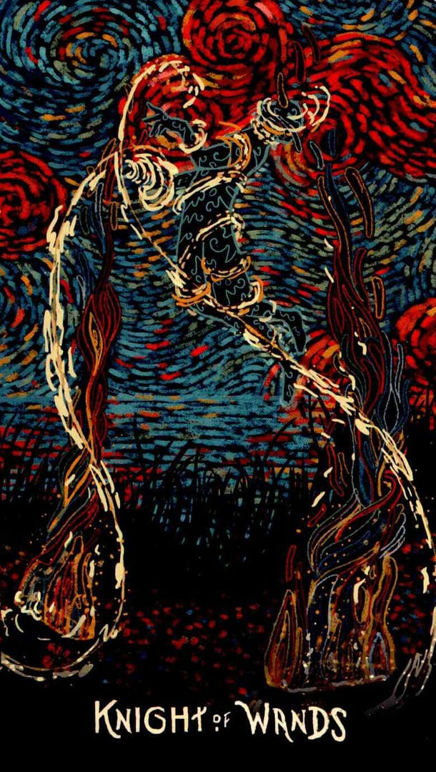 Knight of Wands — Prisma Visions Tarot