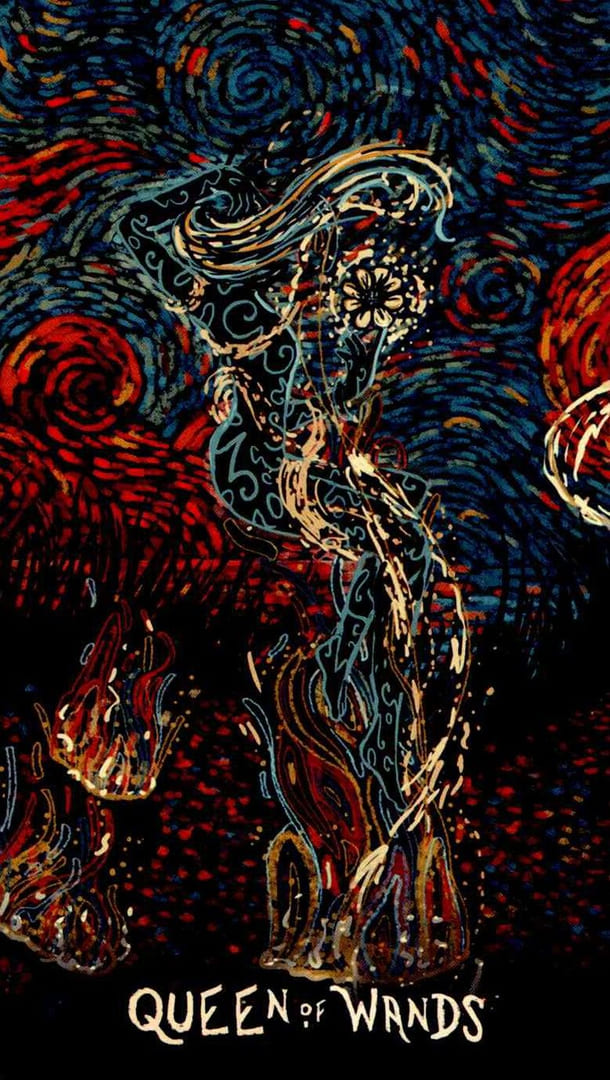 Queen of Wands — Prisma Visions Tarot