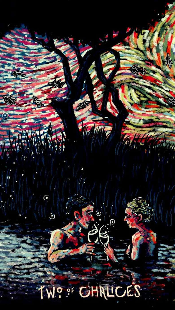Two of Cups — Prisma Visions Tarot