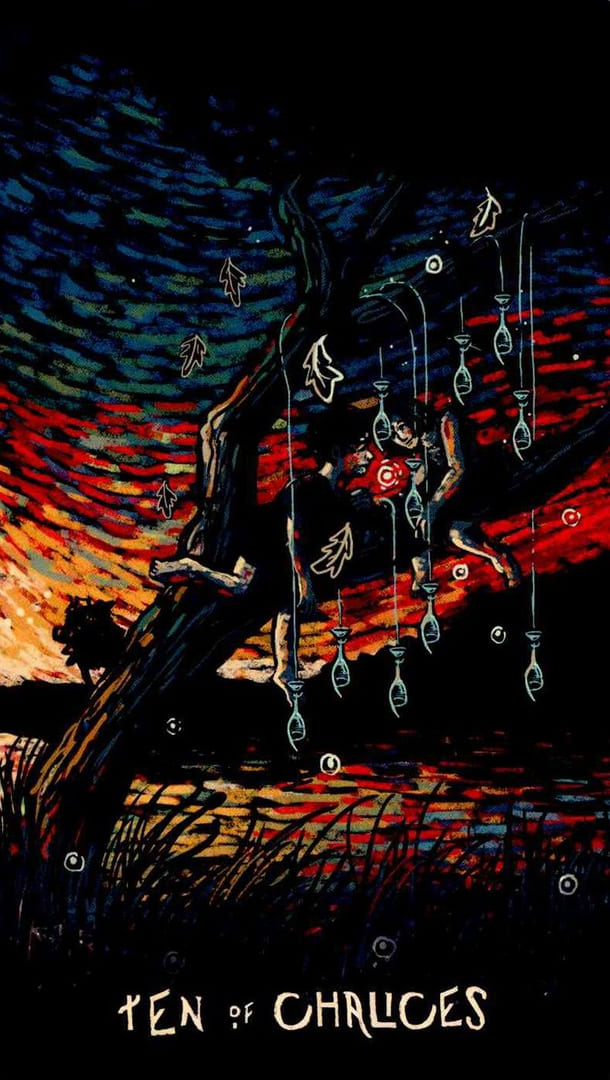 Diez de Copas — Prisma Visions Tarot